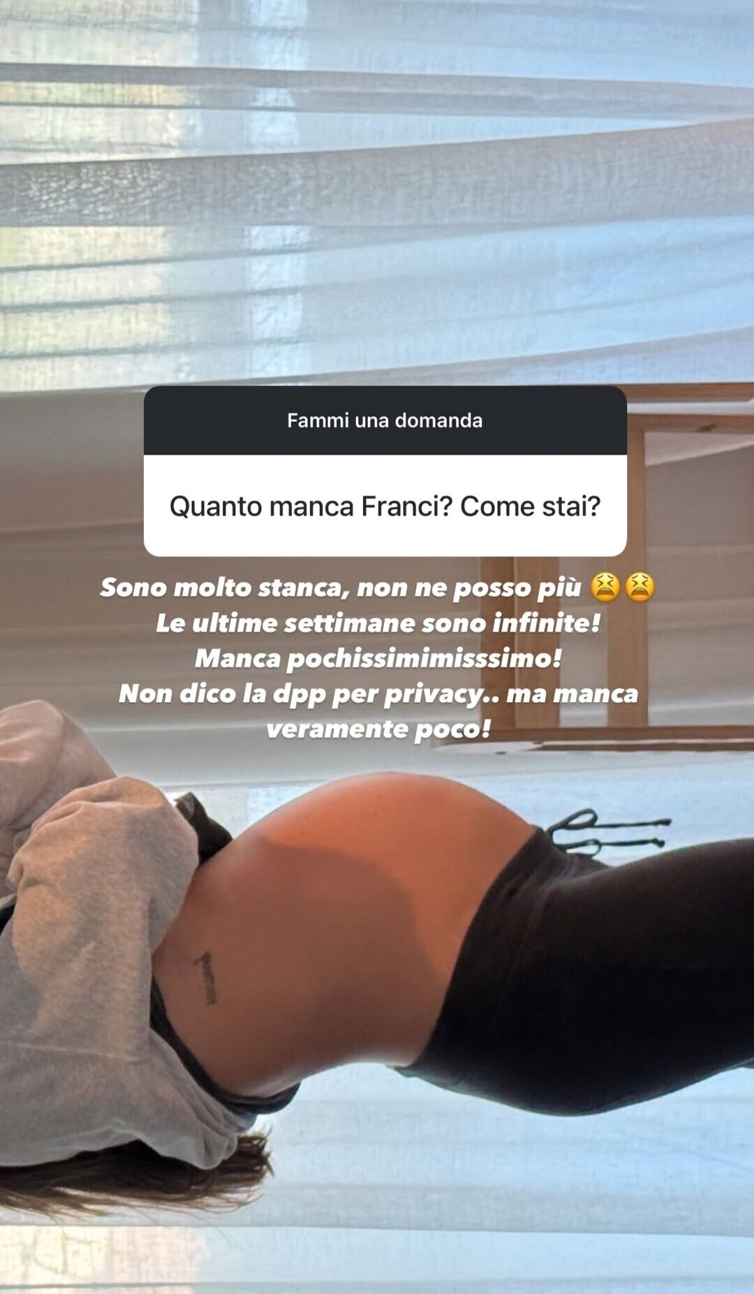 Francesca Sofia Novello svela: "Il parto è vicino, sarà un cesareo"