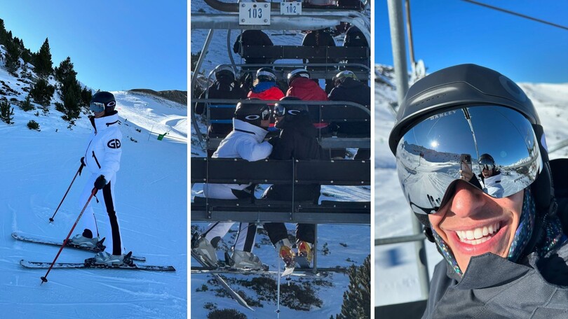 Marc Marquez sulla neve insieme alla fidanzata Gemma: LE FOTO