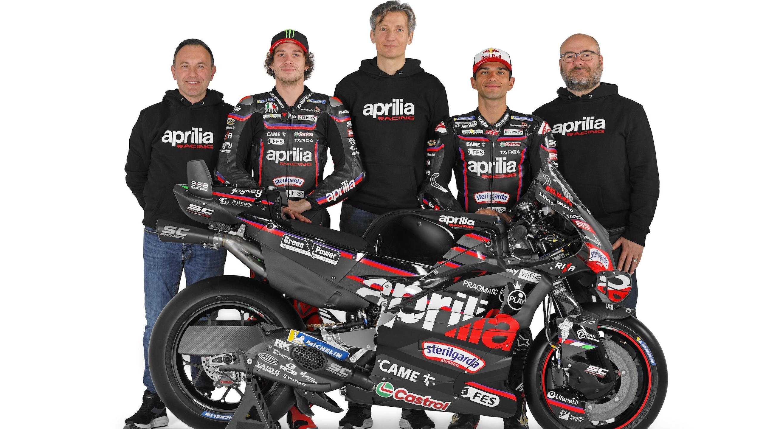 MotoGP: ecco l'Aprilia RS-GP di Jorge Martin e Marco Bezzecchi