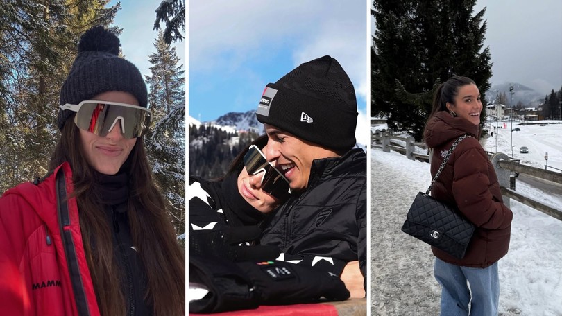 Gemma Pinto e Marc Marquez sulle nevi di Madonna di Campiglio