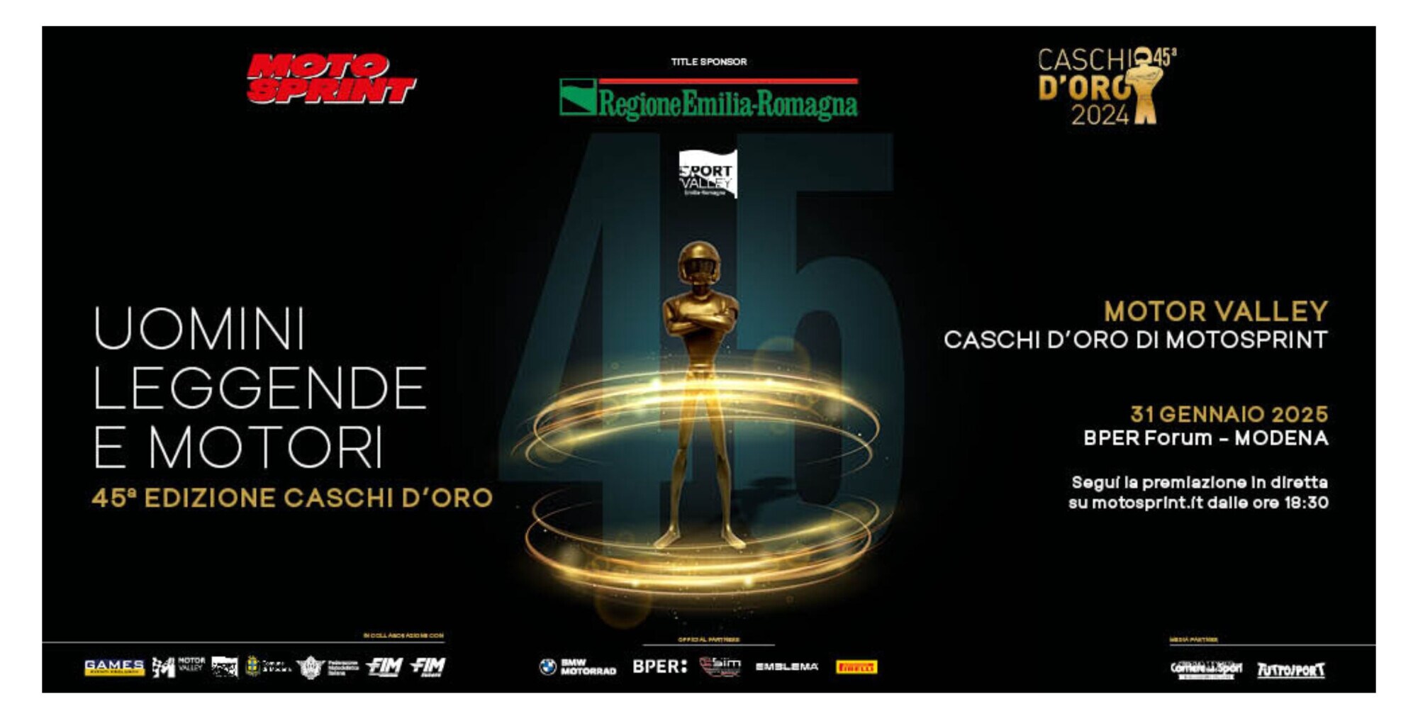 Tutto pronto per i Caschi D’oro Motosprint 2024