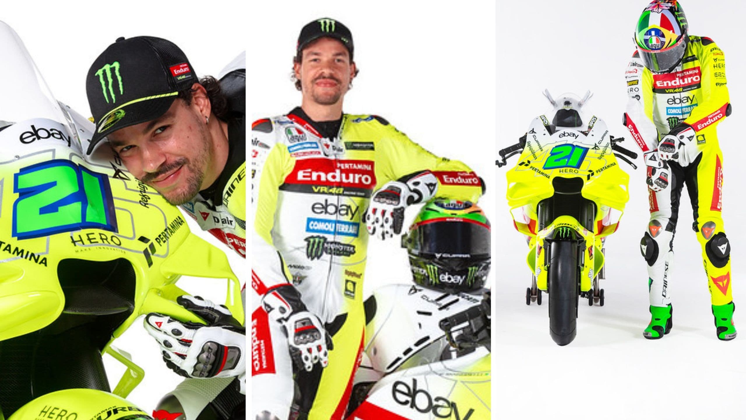 MotoGP, Franco Morbidelli e la sua nuova Ducati VR46