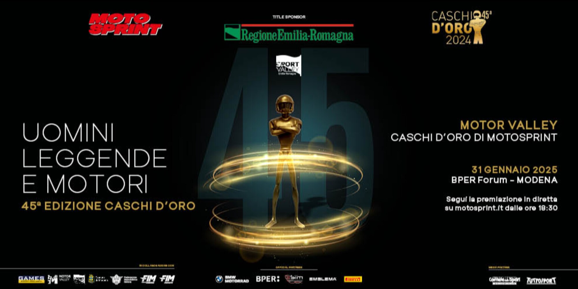 Caschi d’Oro 2024: dove seguire lo speciale evento in diretta streaming