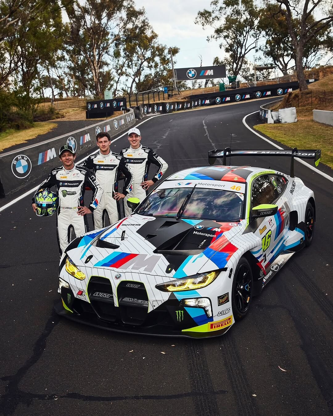 Valentino Rossi a Mount Panorama per la prima gara in auto dell'anno