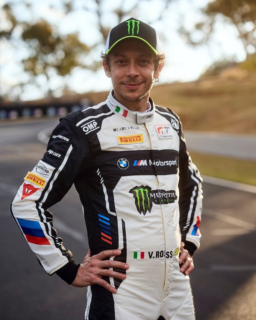 Valentino Rossi a Mount Panorama per la prima gara in auto dell'anno