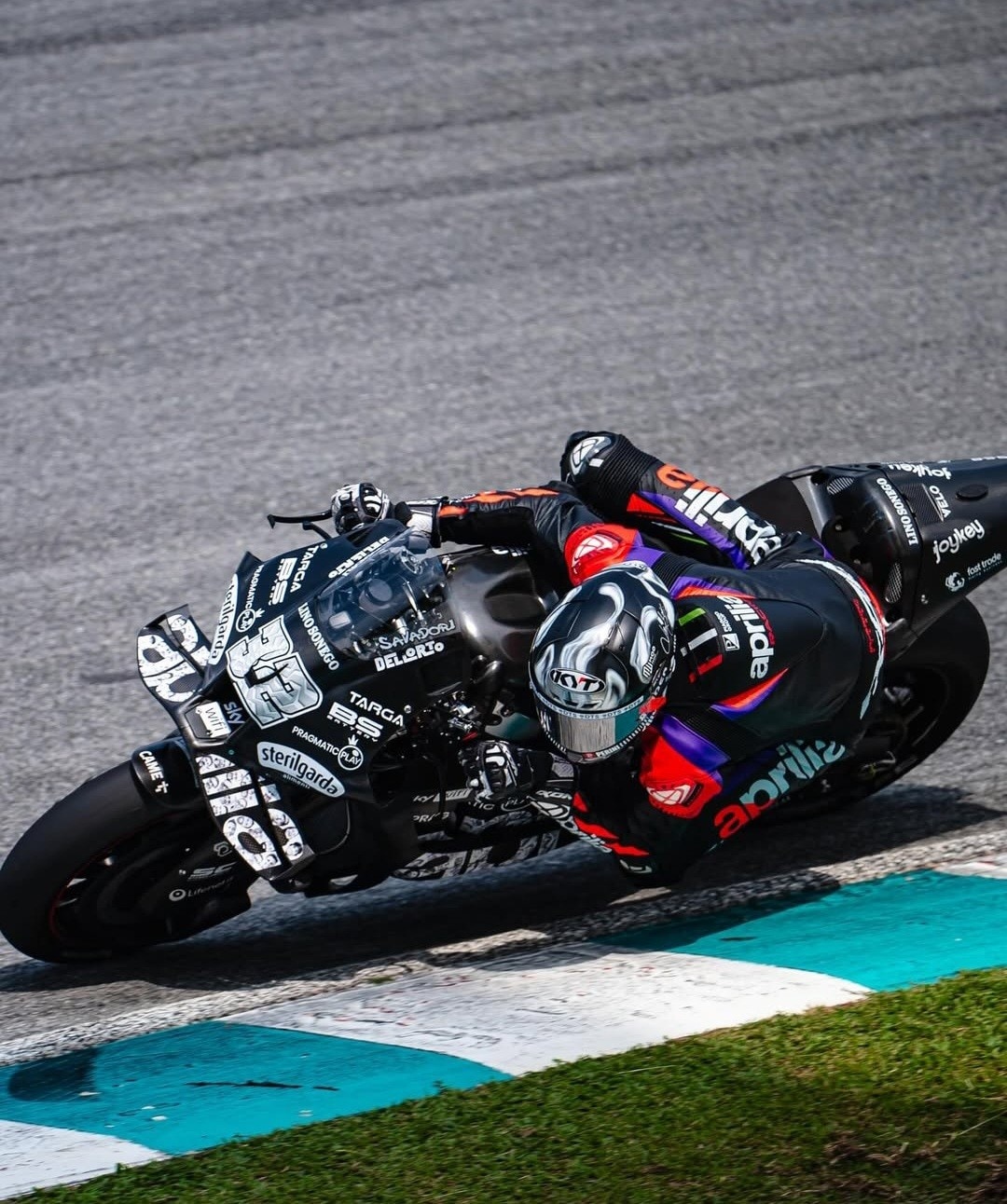 MotoGP test: la particolare livrea Aprilia per il lavoro invernale del 2025