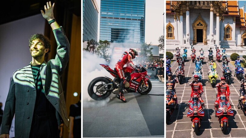 MotoGP 2025, tra sgommate e red carpet, Bagnaia protagonista a Bangkok