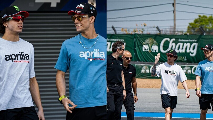 MotoGP, Bezzecchi e Savadori già in pista per il "track walk"