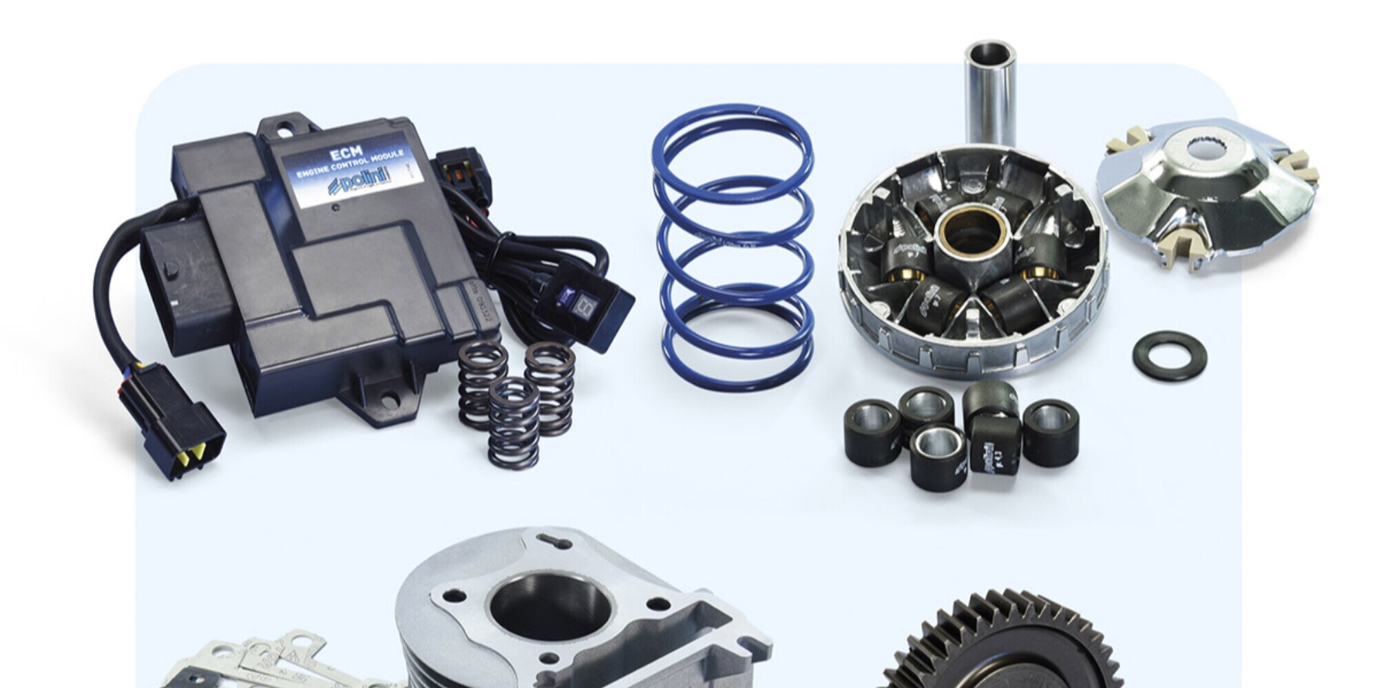 Linea completa di kit Polini per Aprilia SXR 50 4t E5