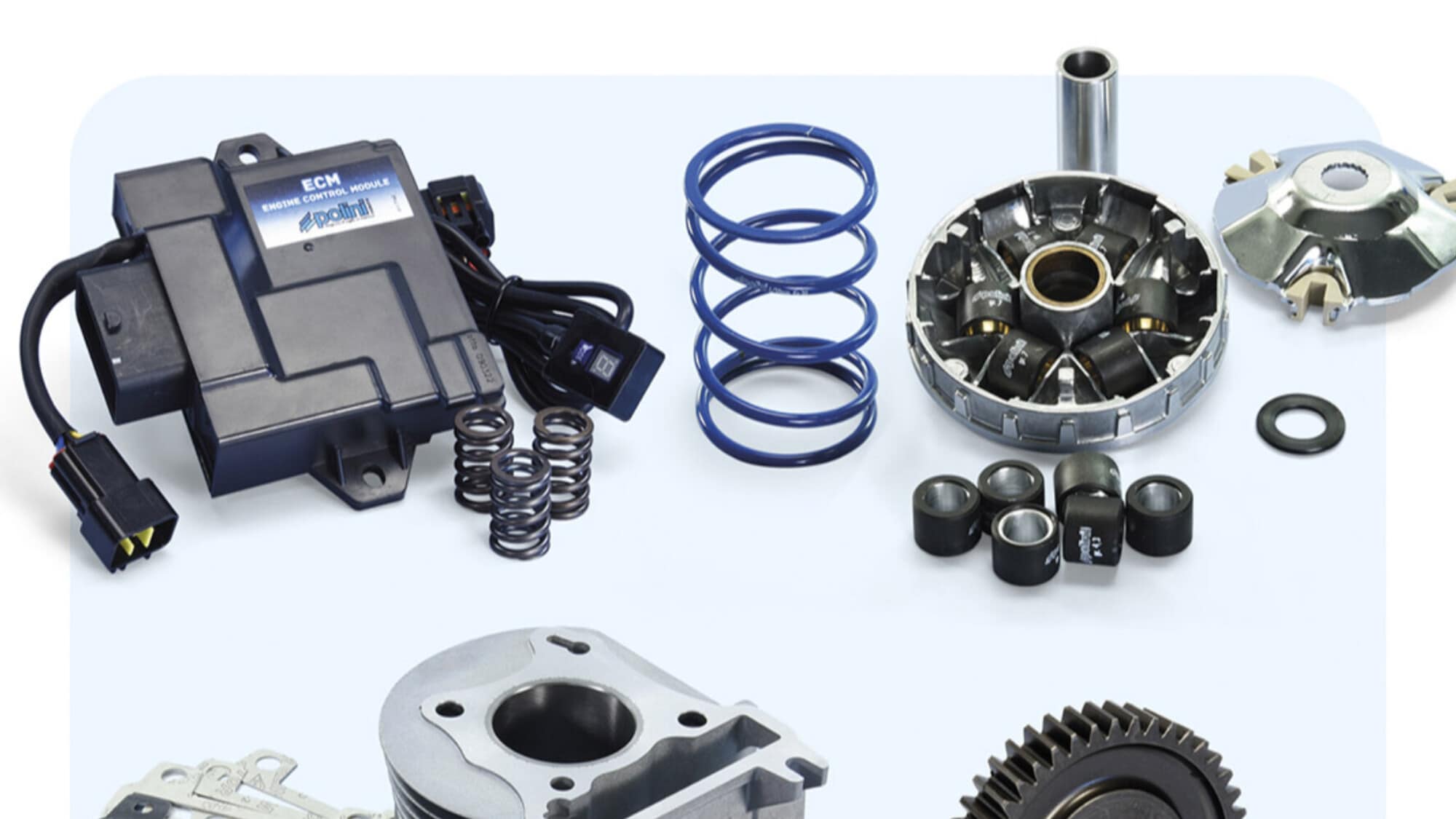 Linea completa di kit Polini per Aprilia SXR 50 4t E5