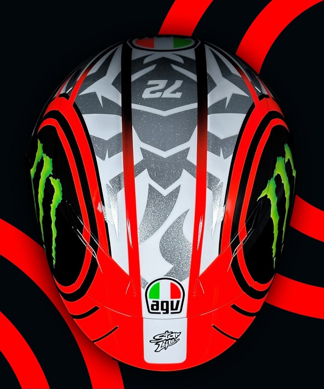 MotoGP, il design del casco 2025 di Marco Bezzecchi