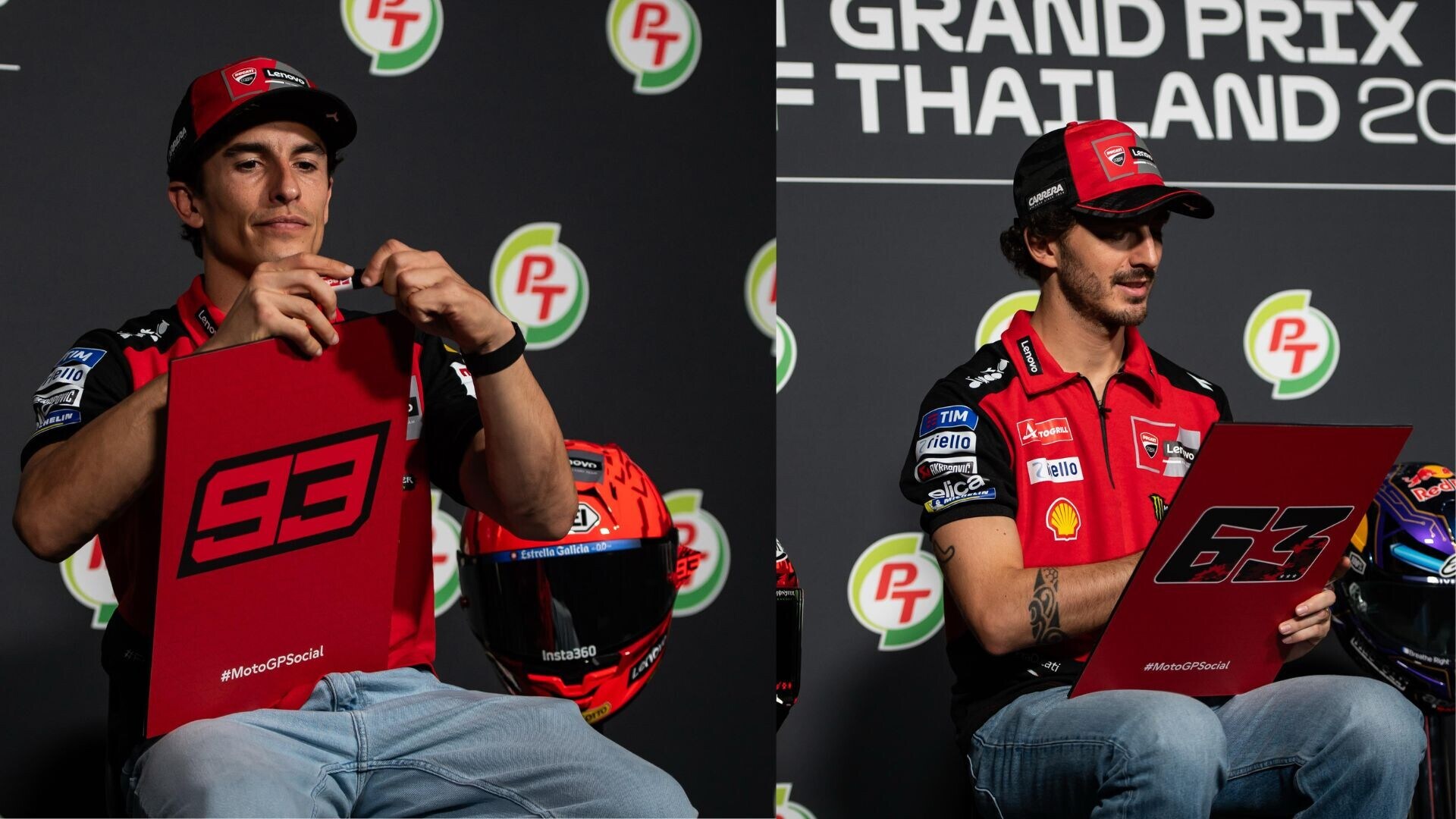 Bagnaia e Marquez: i loro pronostici sui campioni 2025 di Moto3, Moto2 e MotoGP