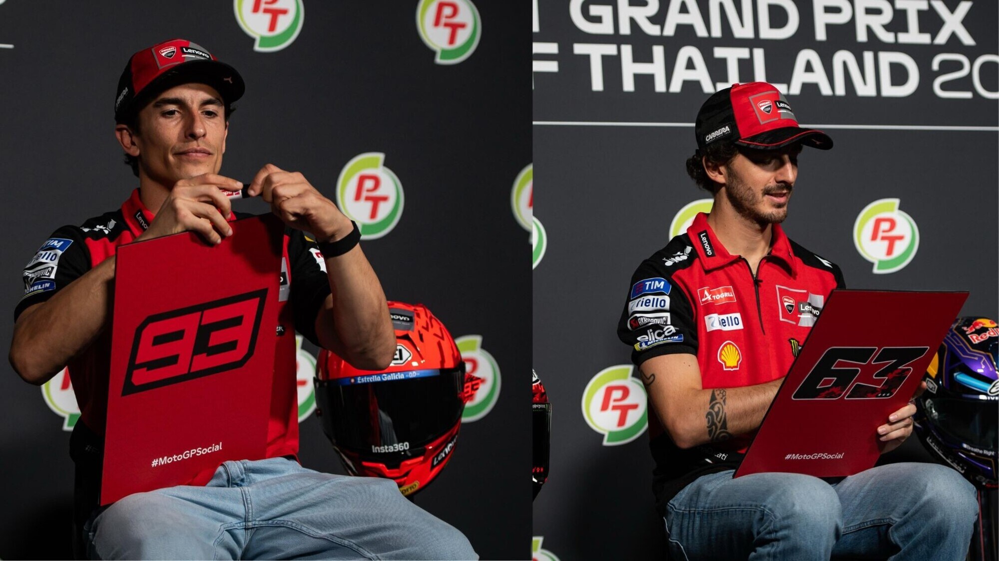 Bagnaia e Marquez: i loro pronostici sui campioni 2025 di Moto3, Moto2 e MotoGP