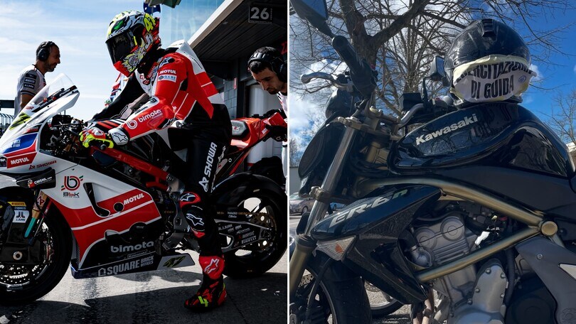 Dalla Superbike alla... scuola guida: Axel Bassani patentato a due ruote