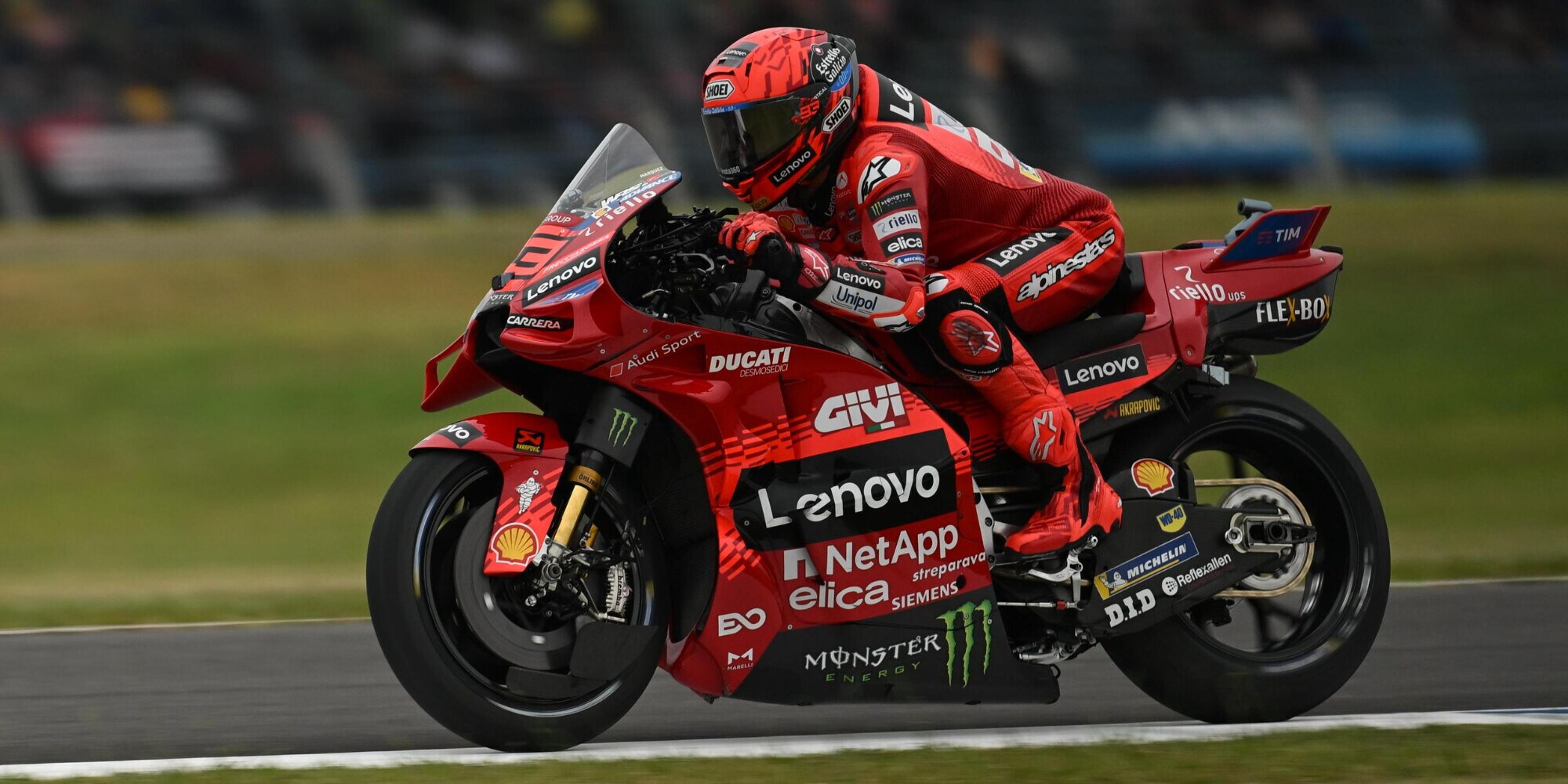 GP Argentina MotoGP, Practice: Marquez da record, Bagnaia a terra ma in Q2