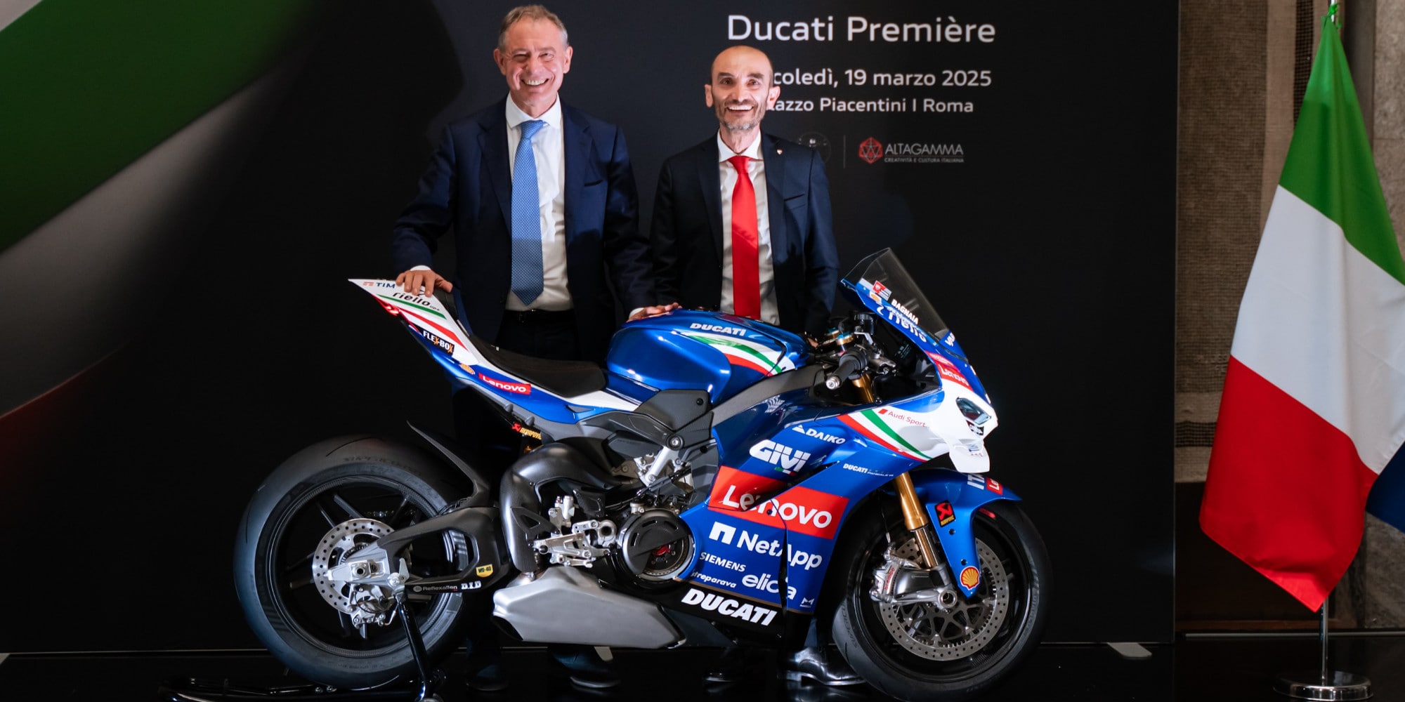 Presentata in anteprima al MIMIT la Panigale V4 Tricolore Italia