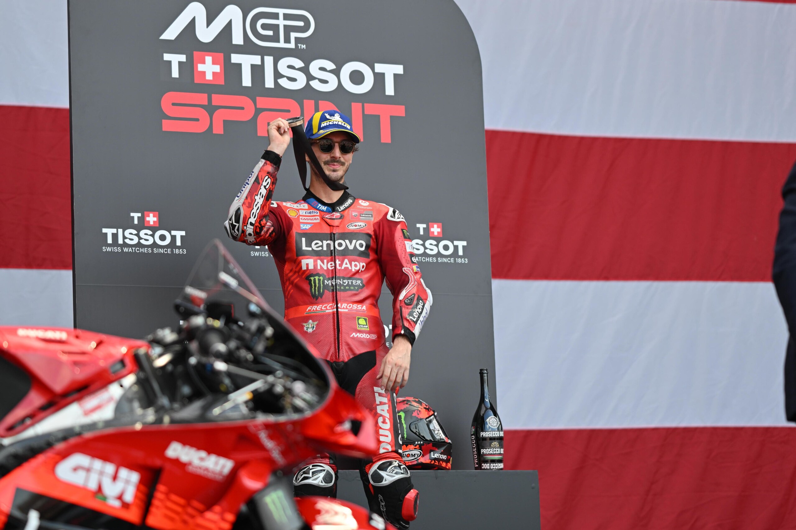 GP Americhe, Bagnaia: “Stando dietro a Marc si capisce perché è così competitivo"