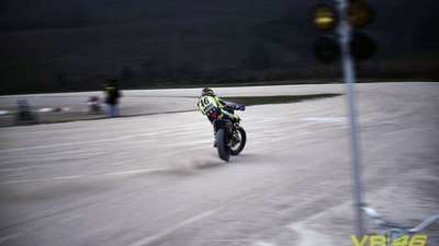 Rossi si allena al Ranch