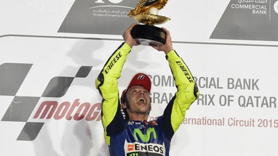 Il grande trionfo di Valentino Rossi