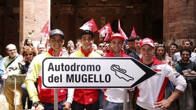 Ducati in pista a Siena
