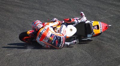 Funambolo Marquez: le sue cadute più spettacolari (e innocue)