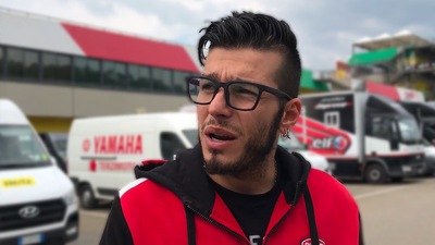 Eddi La Marra con la Ducati Panigale 4 al CIV