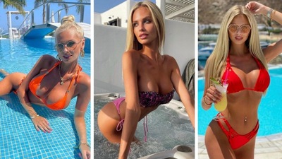 Anet Mlcakova: compleanno in bikini per lady Canepa
