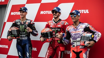 Bagnaia, Quartararo, Martin: il parco chiuso del sabato in Olanda