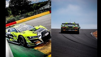 Valentino Rossi a SPA per dei test in preparazione della 24h