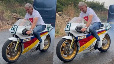 Carl Fogarty fa rombare la Honda RS250: sound da brividi