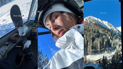 Francesca Sofia Novello, vacanze sulla neve