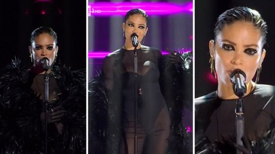 Sanremo 2023: Elodie, la fidanzata di Andrea Iannone incanta l'Ariston