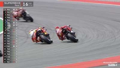 SBK Barcellona: Bassani vs Rinaldi, ma finisce male per il pilota Aruba