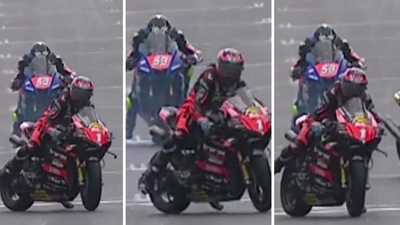 Michele Pirro, momenti di grande paura al Mugello