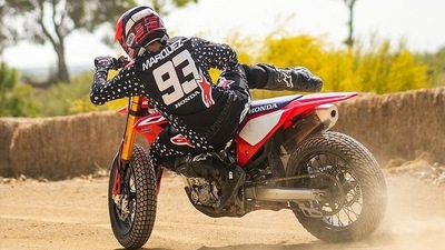 MotoGP: Marc Marquez "al limite" anche nel flat track