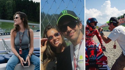 Valentino Rossi e Francesca Sofia Novello, un weekend a tutto gas