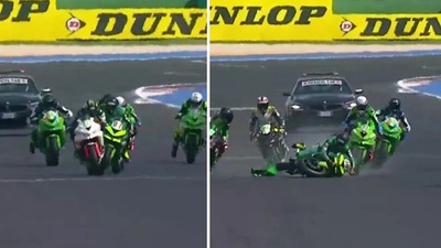 CIV Misano, pericoloso incidente: contatto tra piloti al via