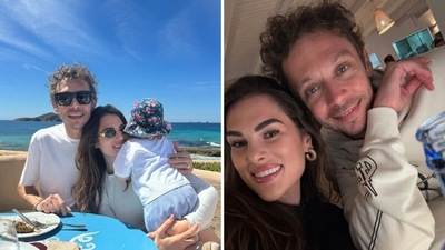 Valentino Rossi, vacanza a Ibiza con Francesca Sofia Novello e Giulietta