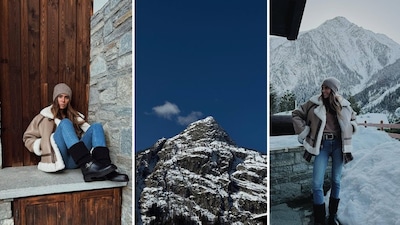 Domizia Castagnini stupisce! In vacanza a Courmayer