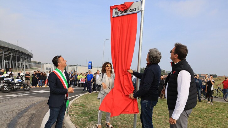 A Misano una strada per Simoncelli