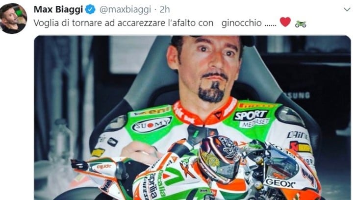Max Biaggi ha voglia di tornare in pista, ma deve aspettare...