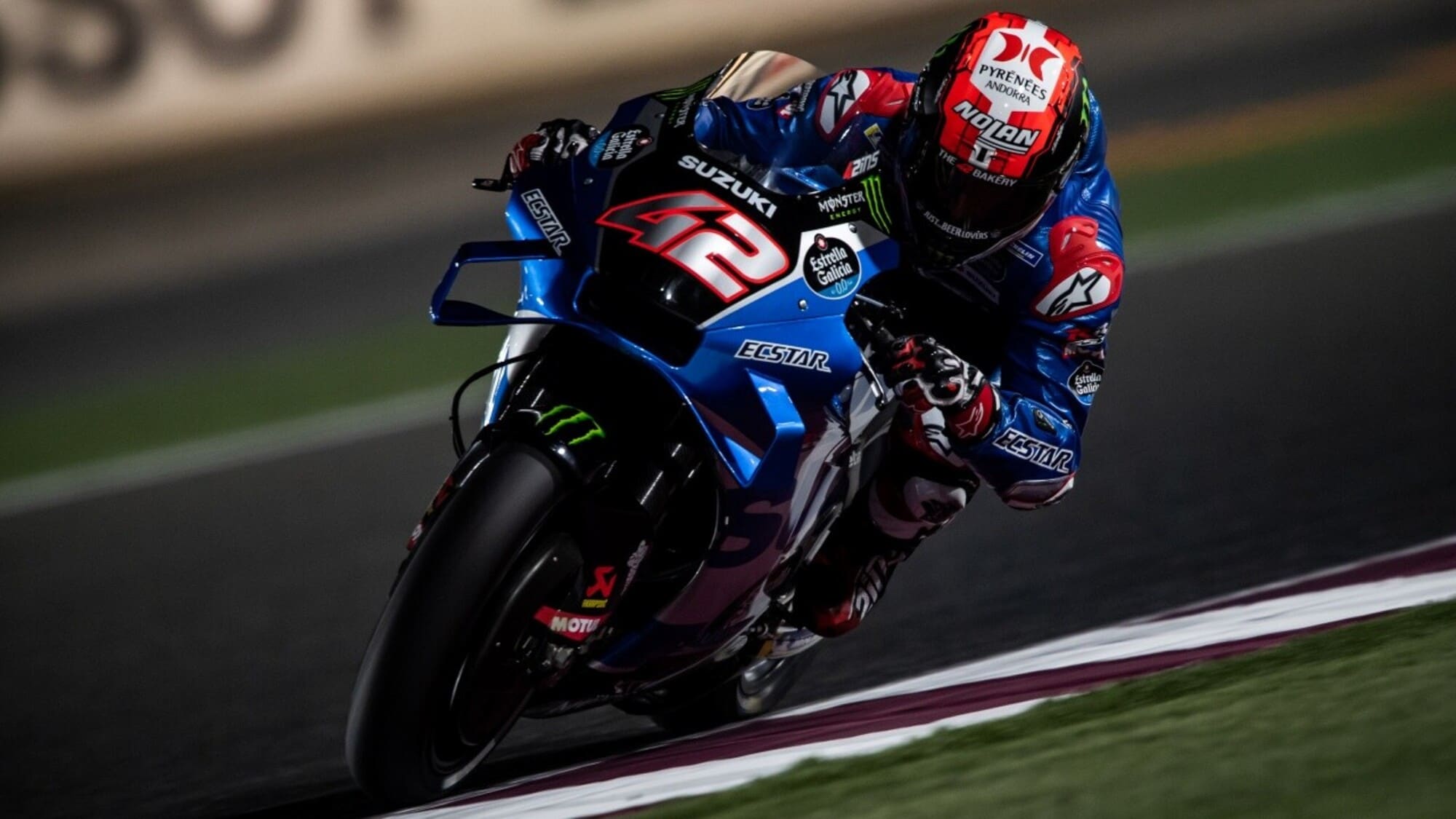 GP Qatar, FP2: le Suzuki di Rins e Mir mettono nel sandwich Marc Marquez