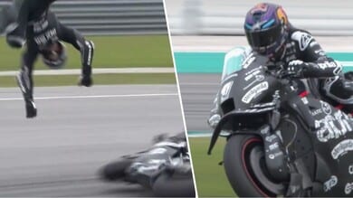 MotoGP: le foto della caduta di Martin ai Test di Sepang