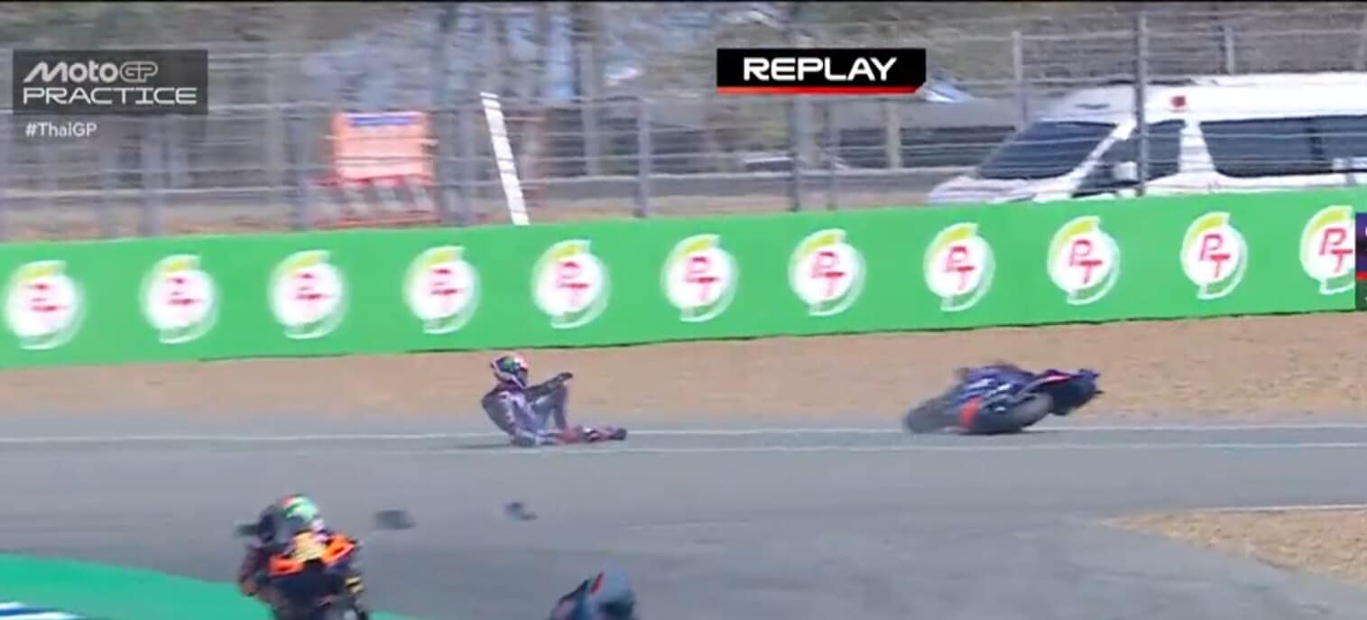 MotoGP, la prima caduta del 2025 è di Jack Miller: le FOTO