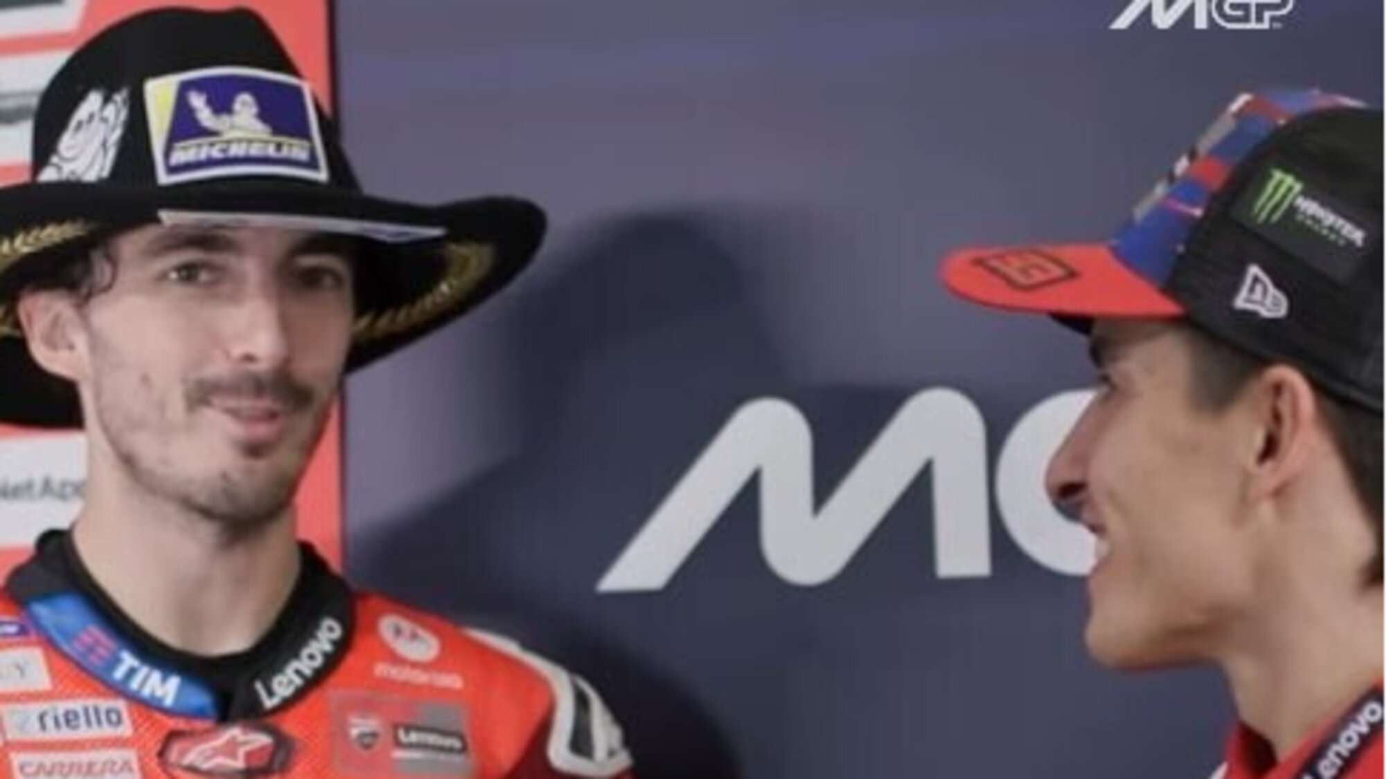 MotoGP, la conversazione segreta a fine gara tra Bagnaia e Marquez ...