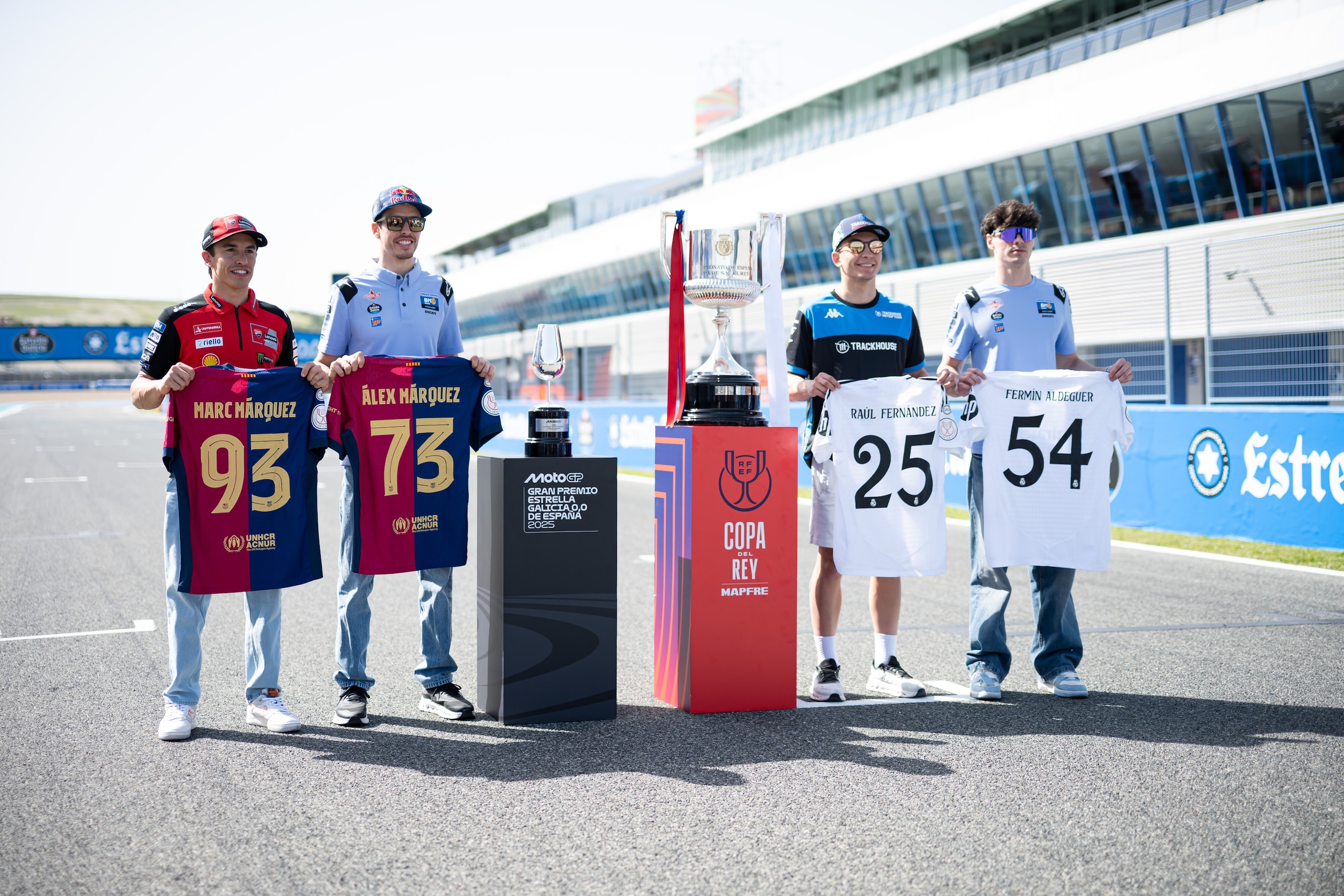 MotoGP e El Clásico, i fratelli Marquez contro Aldeguer e Fernandez: Barcellona VS Real Madrid