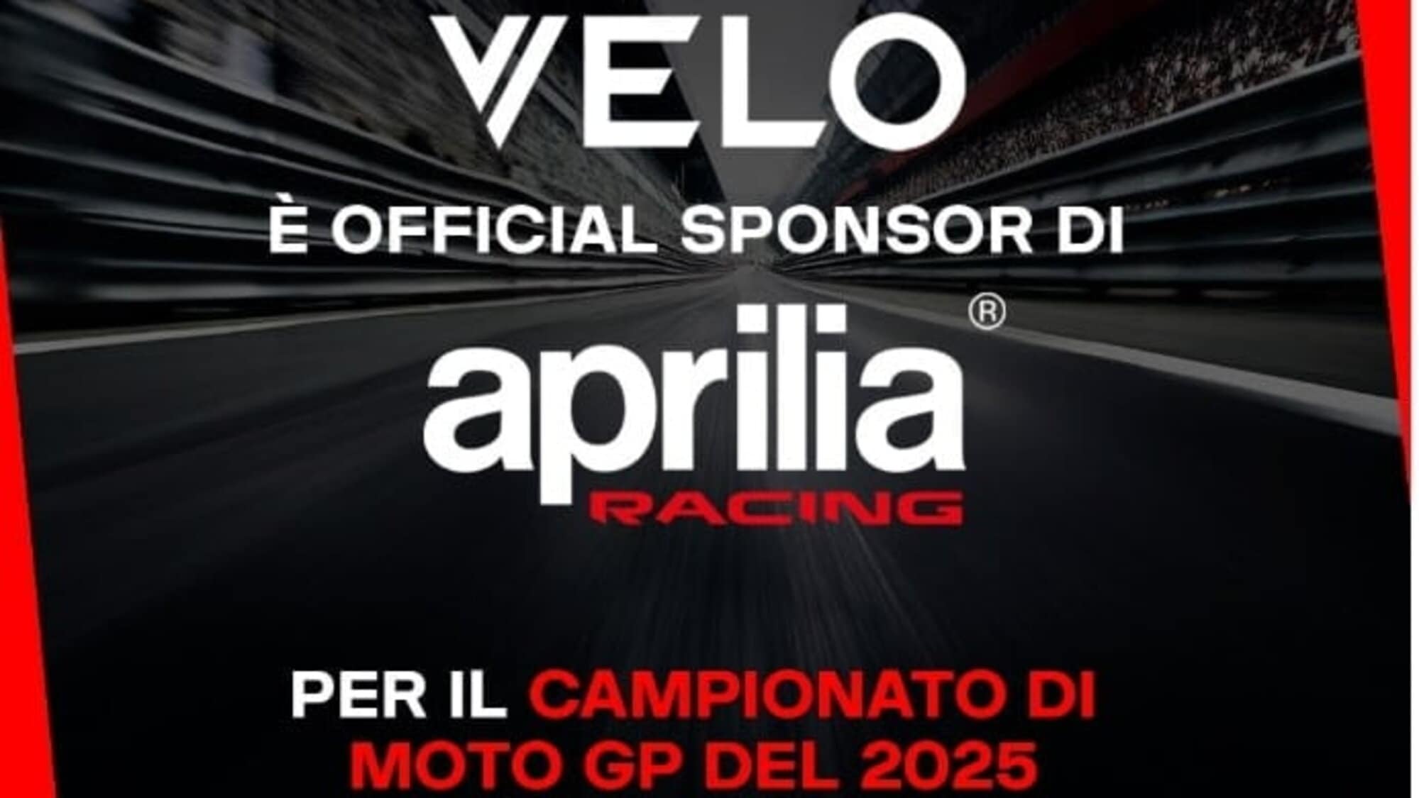 VELO e Aprilia Racing insieme per il MotoGP Championship 2025 
 