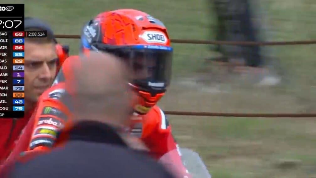 MotoGP, problema tecnico per Marc Marquez: preoccupazione nel box Ducati