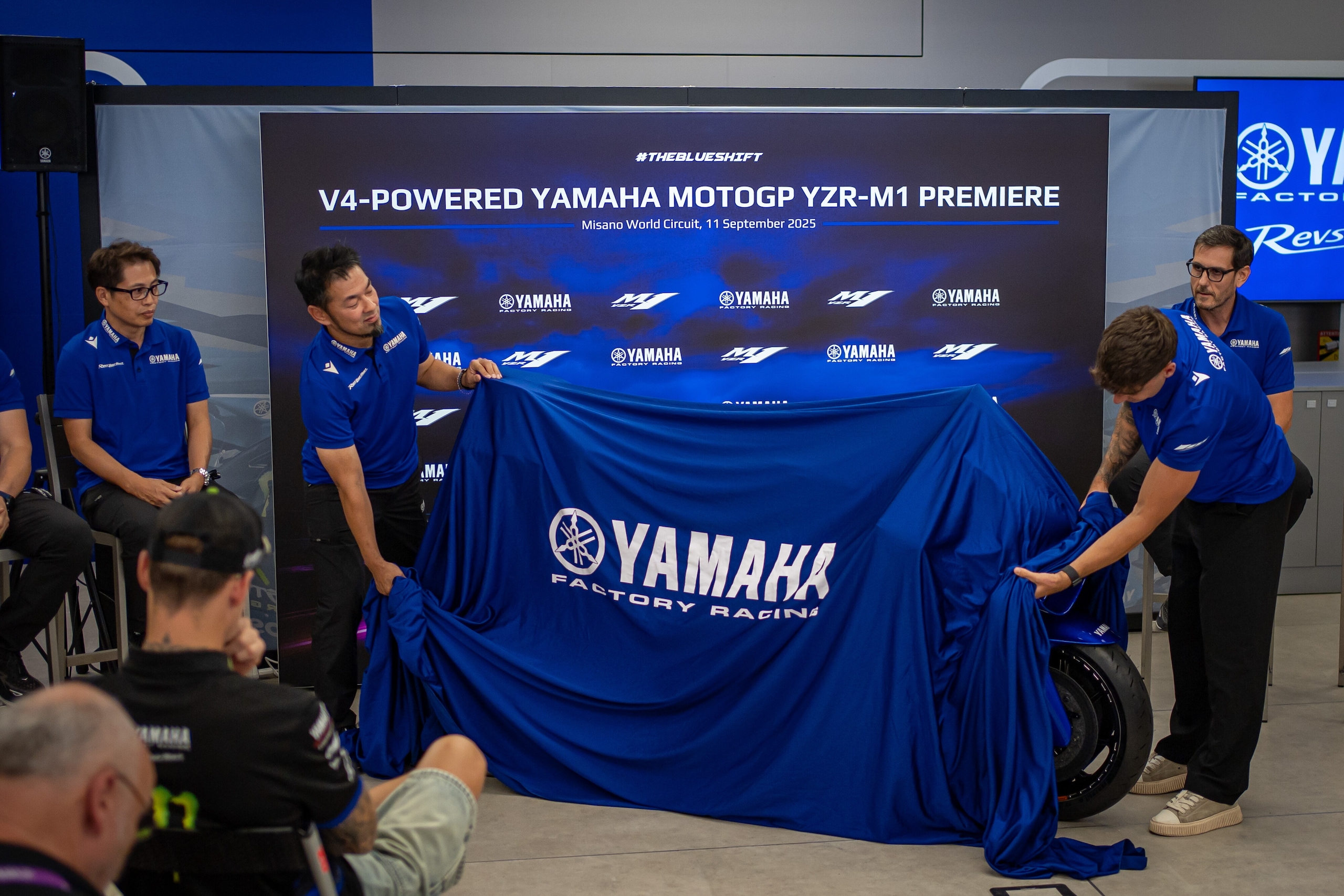 MotoGP, svelata a Misano la nuova Yamaha V4