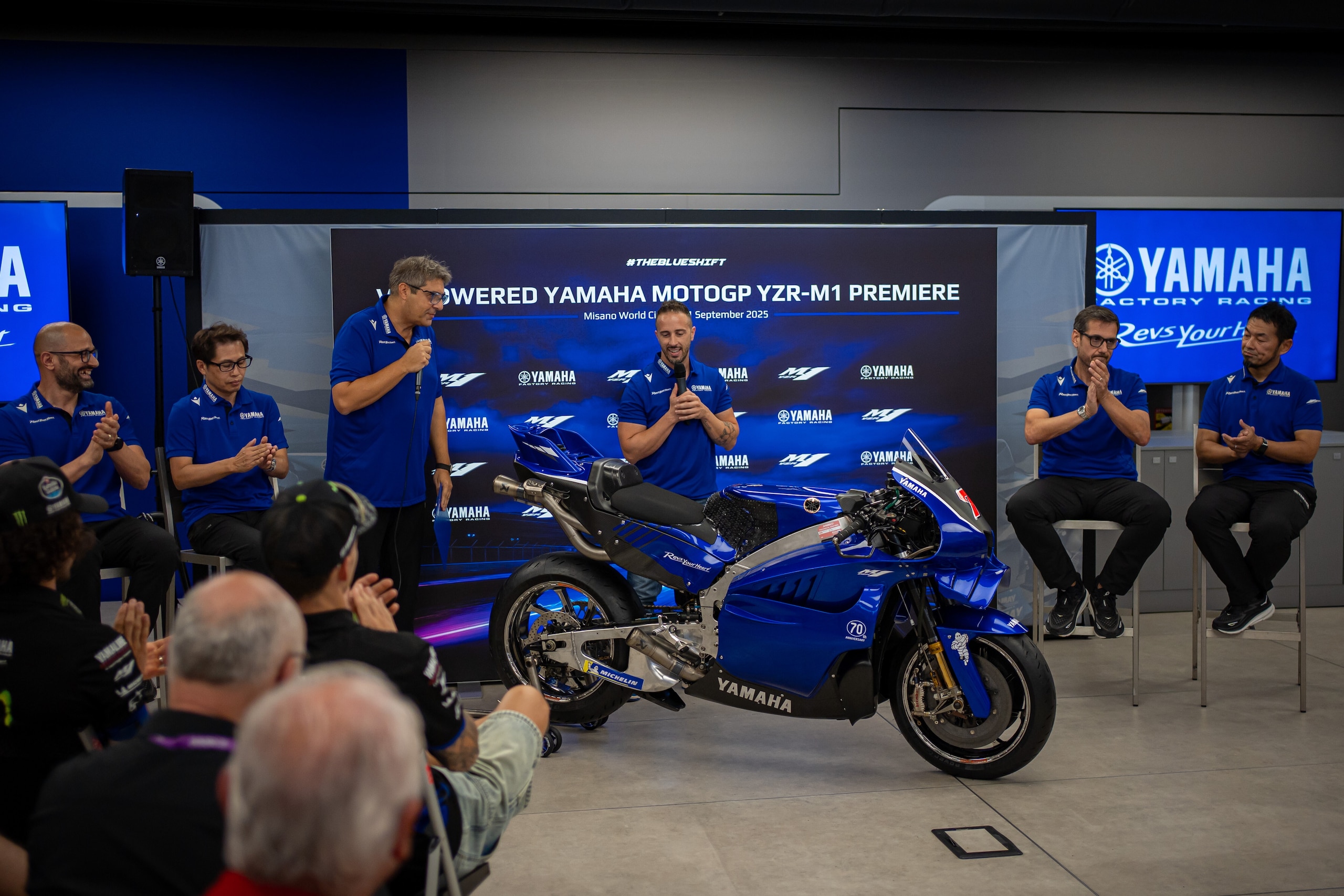 MotoGP, svelata a Misano la nuova Yamaha V4